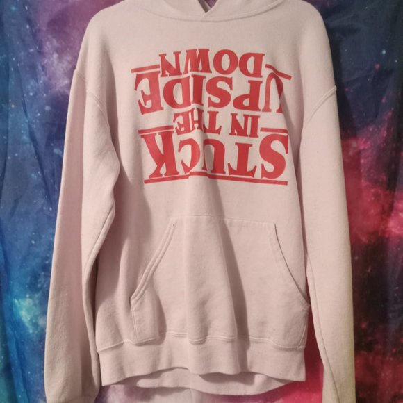 Stranger Things Stuck in the Upside Down Hoodie - Picture 1 of 2